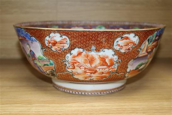 A Cantonese bowl 29cm diam